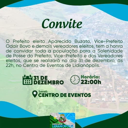 Convite - Posse Prefeito