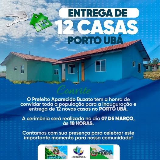 Entrega de 12 casas - Porto Ubá